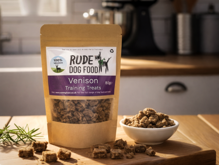 Venison and lamb raw dog food treats