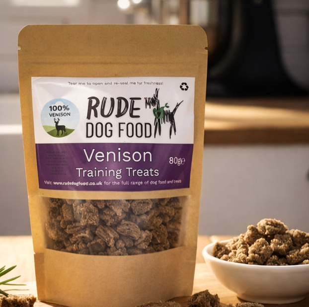 Venison and lamb raw dog food treats 